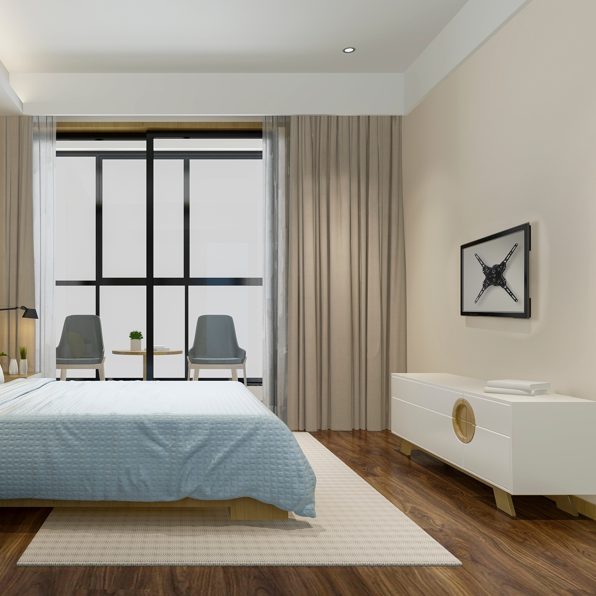 Кронштейн для телевизора Buro MF1 черный 13"-60" макс.25кг настенный поворот и наклон