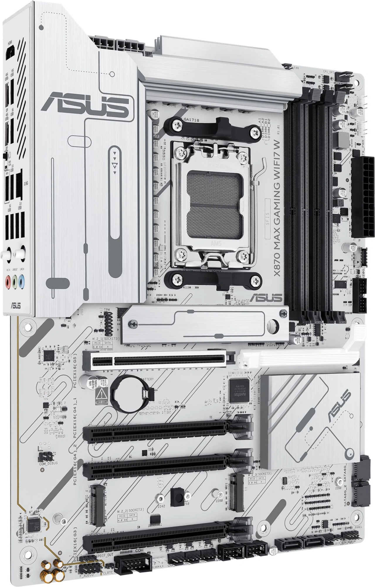 Материнская плата Asus X870 MAX GAMING WIFI7 W Socket AM5 AMD X870 4xDDR5 ATX AC`97 8ch(7.1) 2.5Gg RAID+HDMI