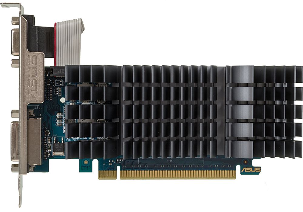 Видеокарта Asus PCI-E 2.0 GT730-SL-2GD5-BRK NVIDIA GeForce GT 730 2Gb 64bit GDDR5 902/5010 DVIx1 HDMIx1 CRTx1 HDCP Ret low profile