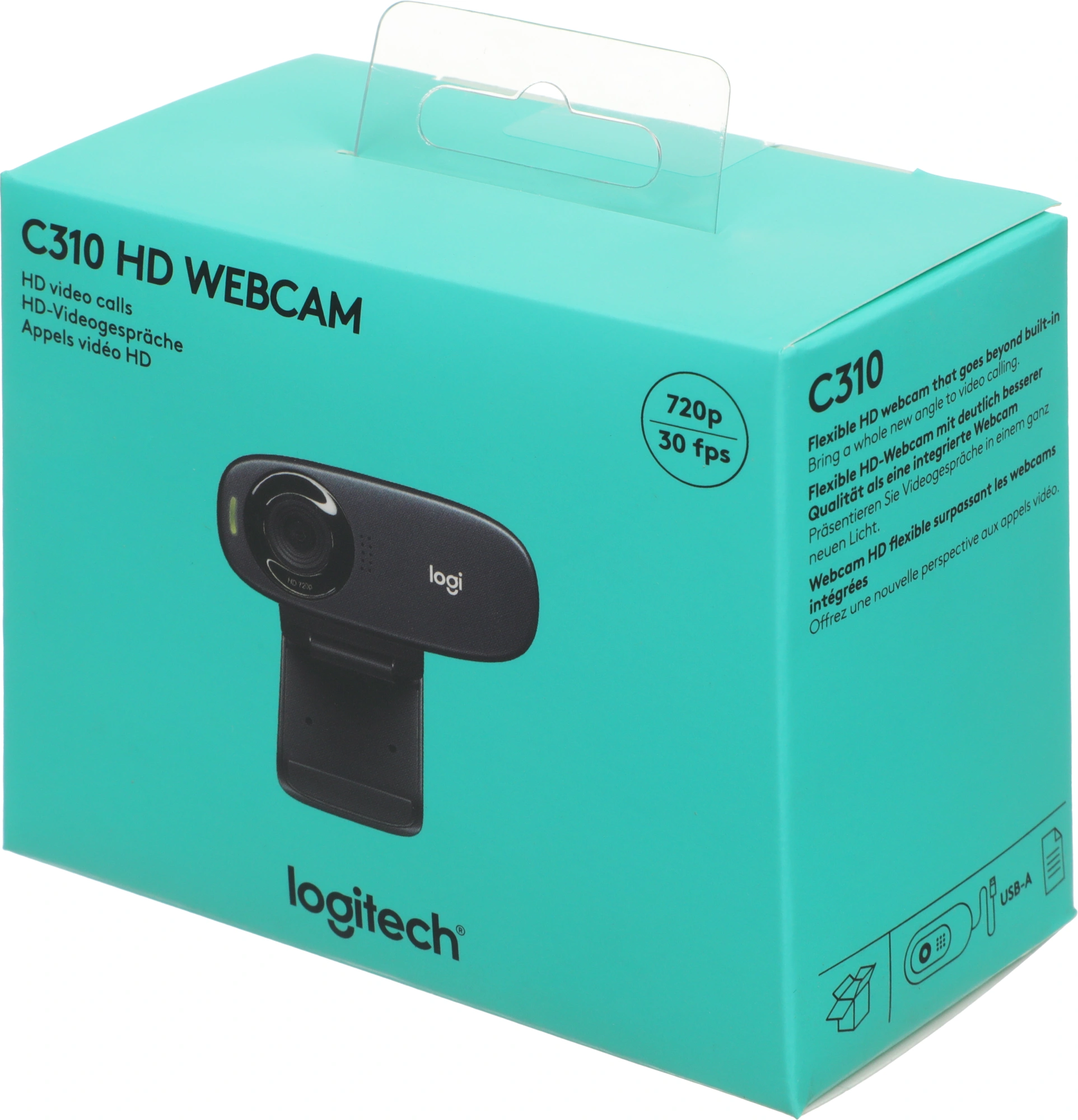 Камера Web Logitech HD Webcam C310 черный 1.2Mpix (1280x720) USB2.0 с микрофоном (960-001065)