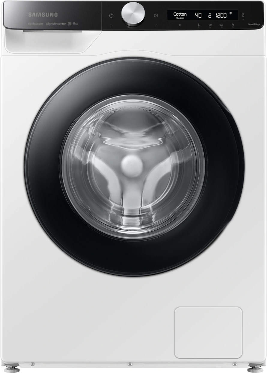 Стиральная машина Samsung WW80AG6S28AELP класс: A загр.фронтальная макс.:8кг белый инвертор