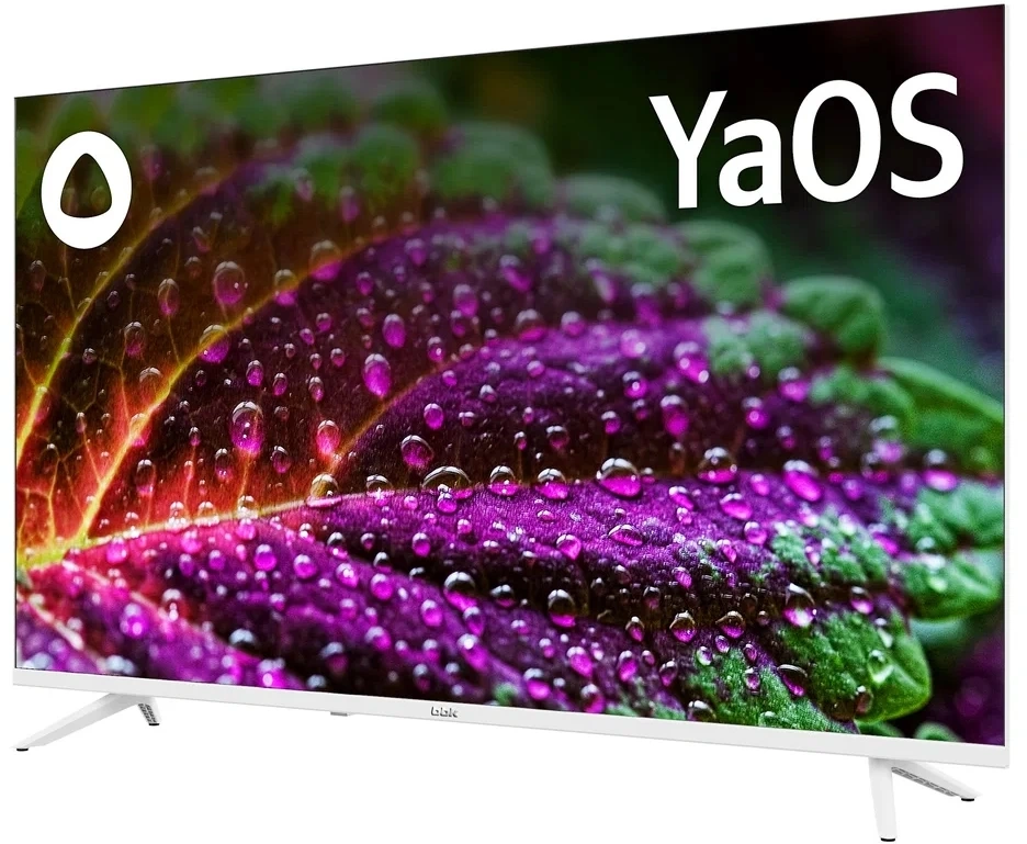 Телевизор LED BBK 43" 43LEX-8241/UTS2C (W) Яндекс.ТВ белый 4K Ultra HD 60Hz DVB-T2 DVB-C DVB-S2 USB WiFi Smart TV (RUS)