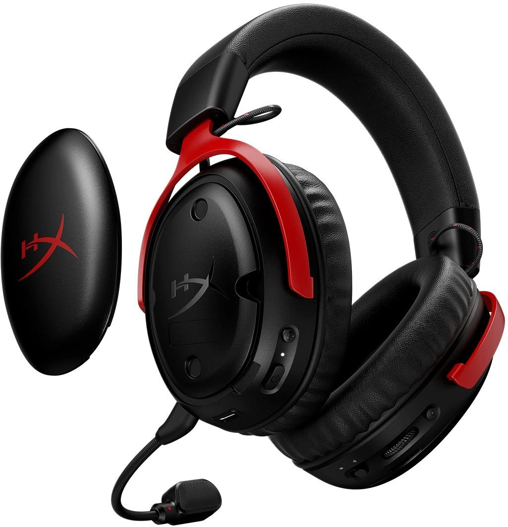 Наушники с микрофоном HyperX Cloud III S Wireless черный/красный мониторные (A59Z0AA)
