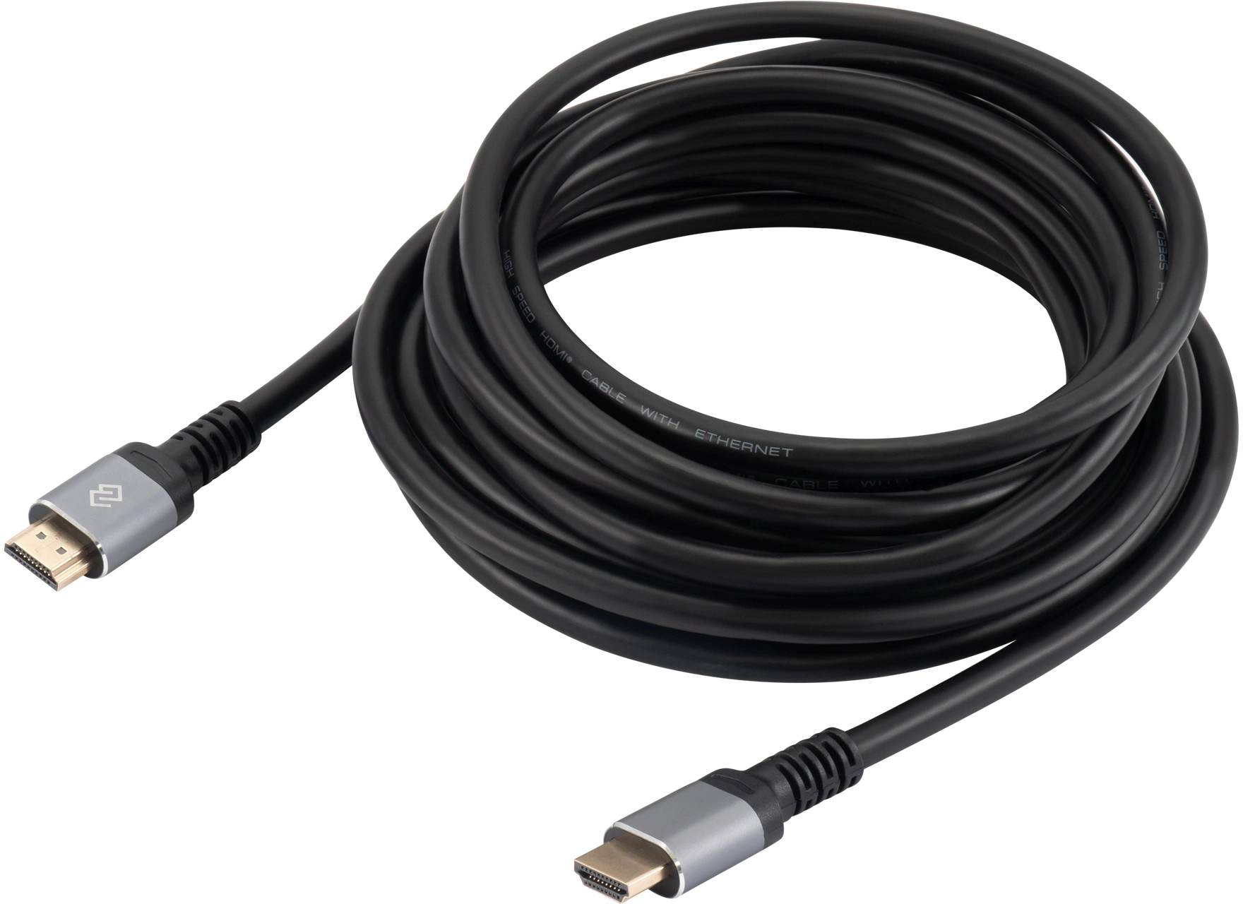 Кабель аудио-видео Digma D-HDMI-V2.0-2M HDMI (m)/HDMI (m) 2м. позолоч.конт. черный