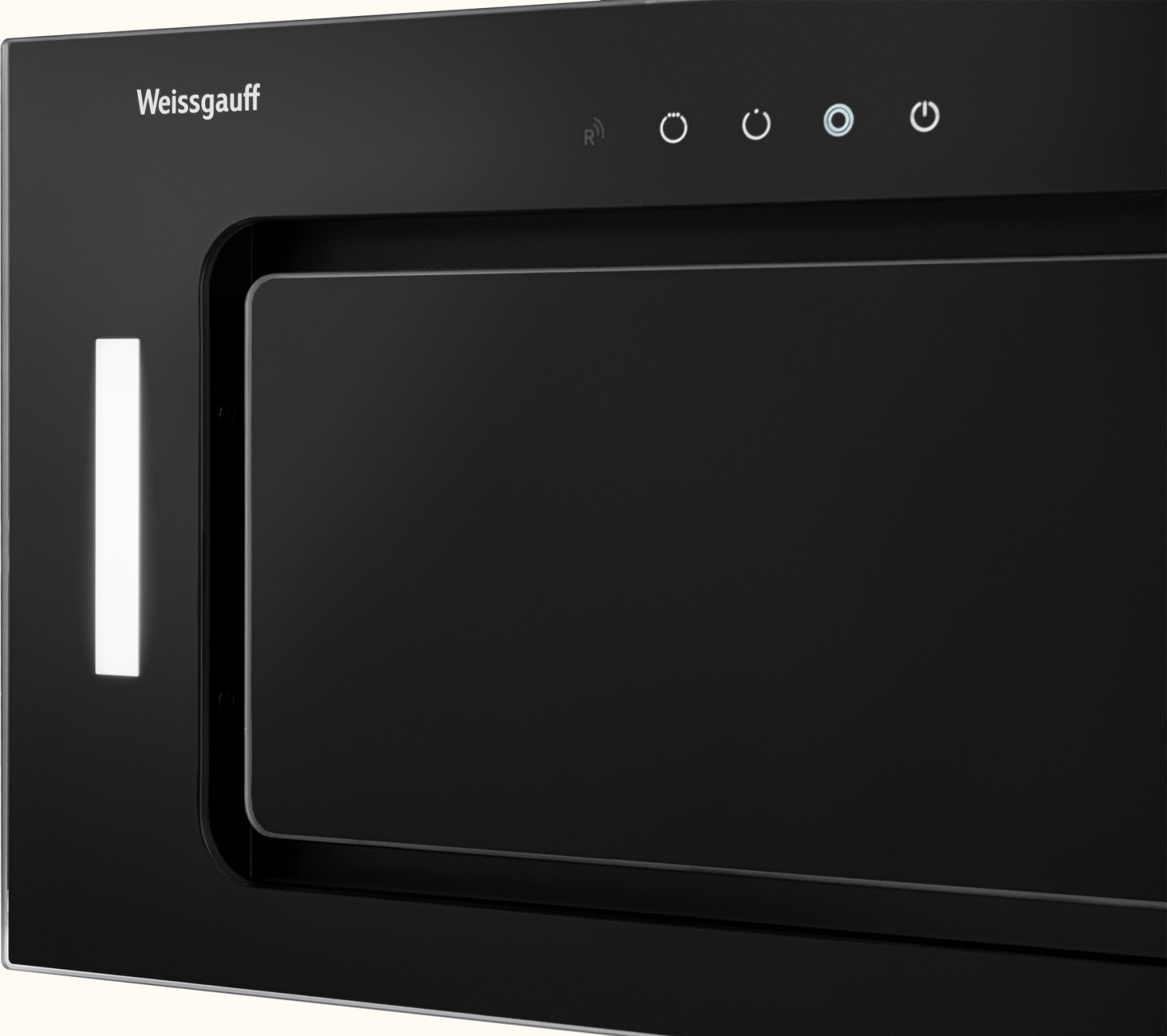 Вытяжка встраиваемая Weissgauff Intense 600 Touch черный/стекло черное управление: сенсорное (1 мотор)
