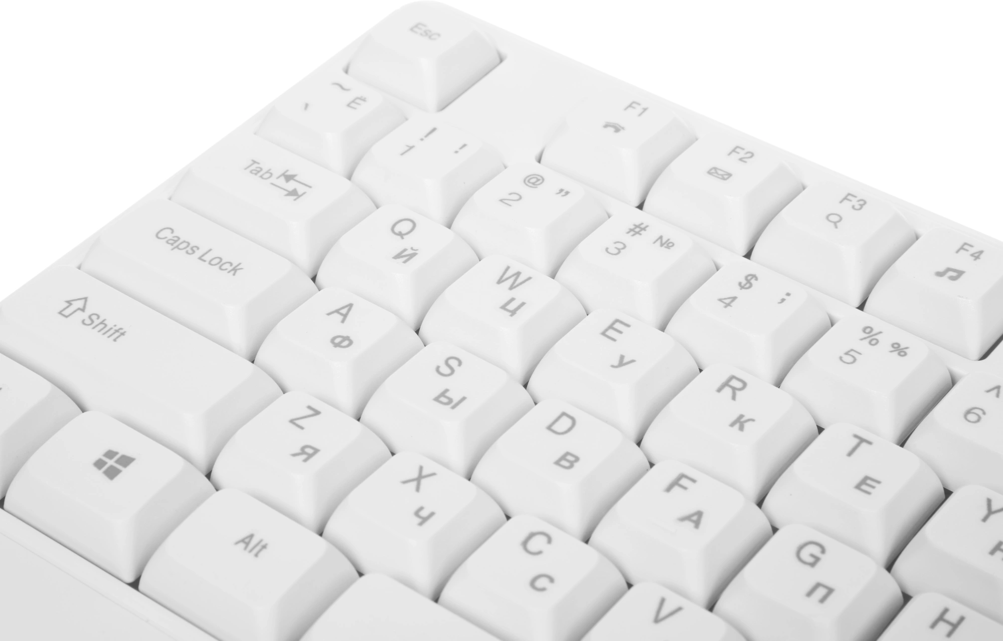 Клавиатура Acer OKW301 белый USB Multimedia (ZL.KBDCC.01B) кабель 1.8м