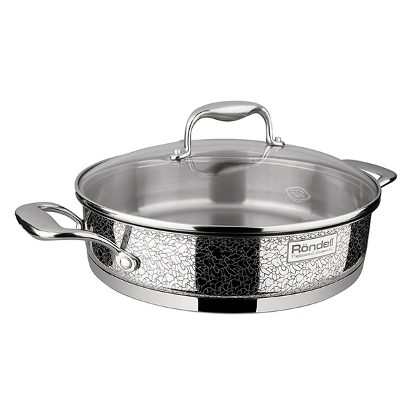 Сотейник Rondell Vintage RDS-353 2.9л. d=26см (с крышкой) стальной