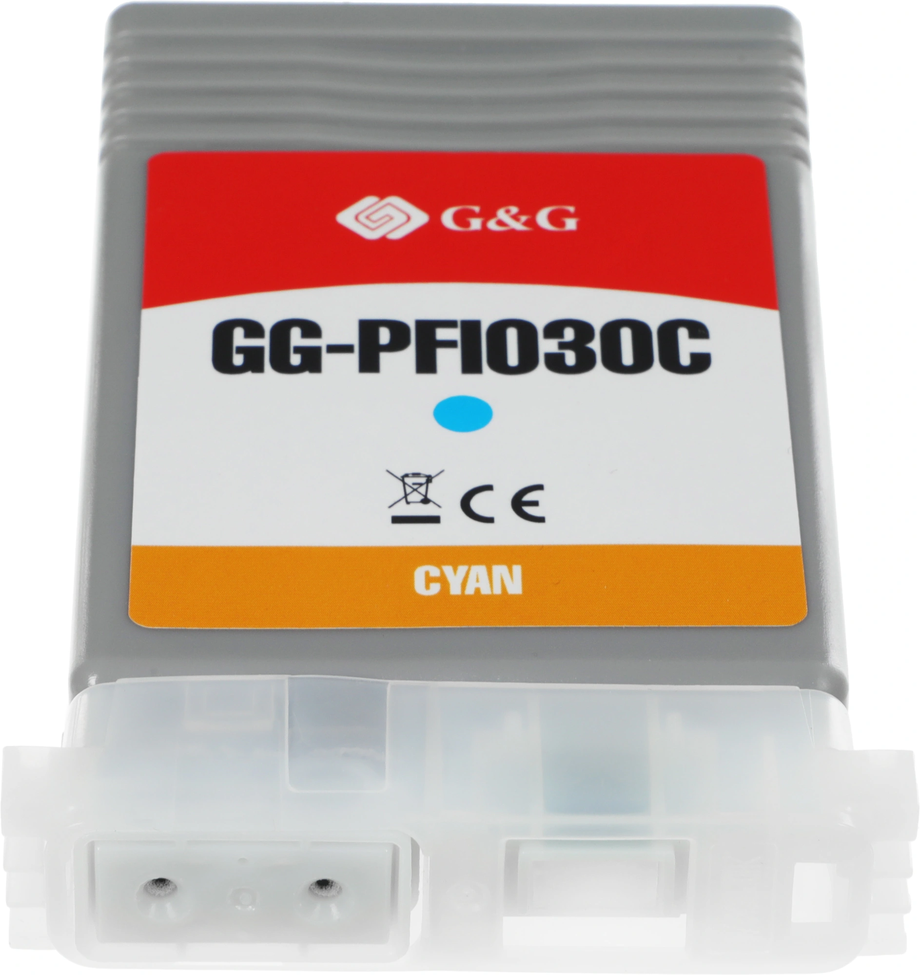 Картридж струйный G&G GG-PFI030C PFI-030C голубой (55мл) для Canon imagePrograf TA-20/30 TM-240/340