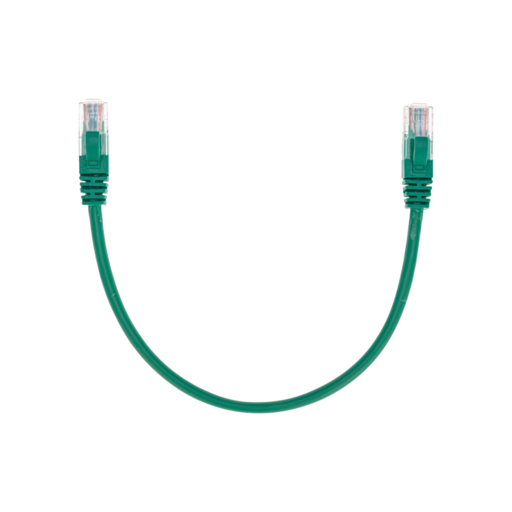 02-0106-03 - Патч-корд U/UTP, CAT 5e, RJ45-RJ45, 26AWG, LSZH, зеленый, 0,3м, Rexant