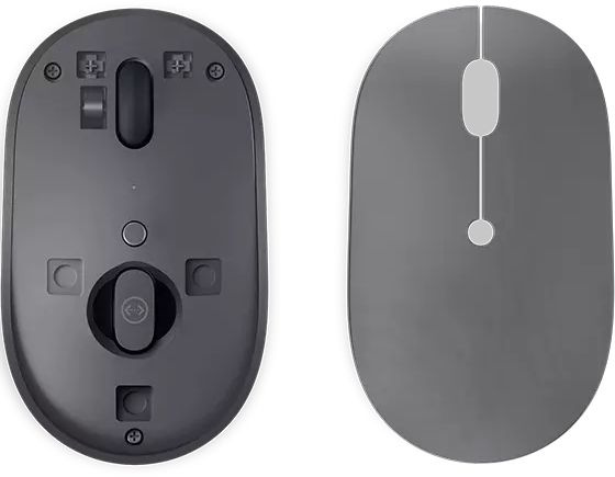 Мышь Lenovo Go серый оптическая 2400dpi беспров. USB-C для ноутбука 3but (GY51C21210)