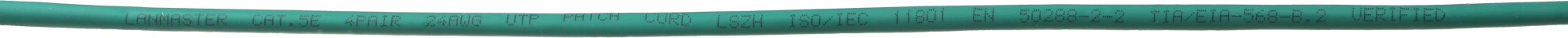Патч-корд Lanmaster LAN-PC45/U5E-5.0-GN UTP RJ-45 вил.-вилка RJ-45 кат.5E 5м зеленый LSZH (уп.:1шт)