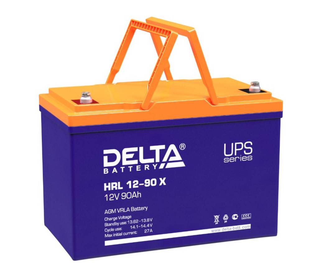 Аккумуляторная батарея Delta HRL 12-90 X (12V / 90Ah)