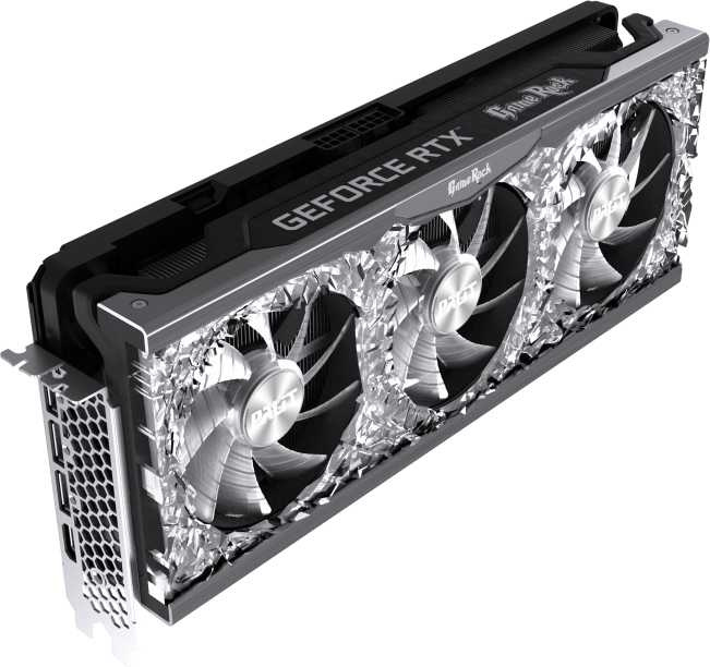 Видеокарта Palit PCI-E 4.0 PA-RTX3070 GAMEROCK 8G V1 LHR NVIDIA GeForce RTX 3070 8Gb 256bit GDDR6 1500/14000 HDMIx1 DPx3 HDCP Ret