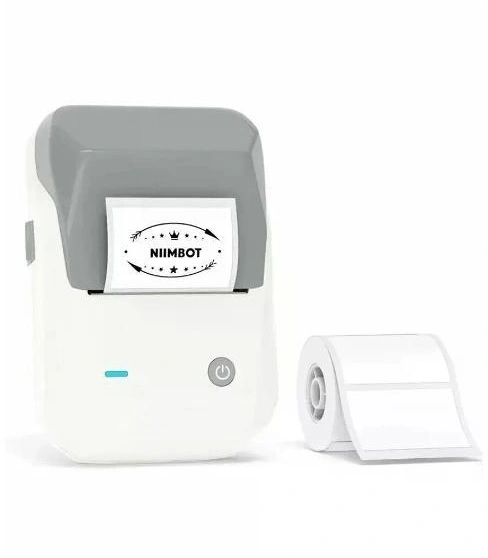 Термопринтер Niimbot B1 (1746795) 203dpi 50мм/с/USB/BT для печ.этик. серый