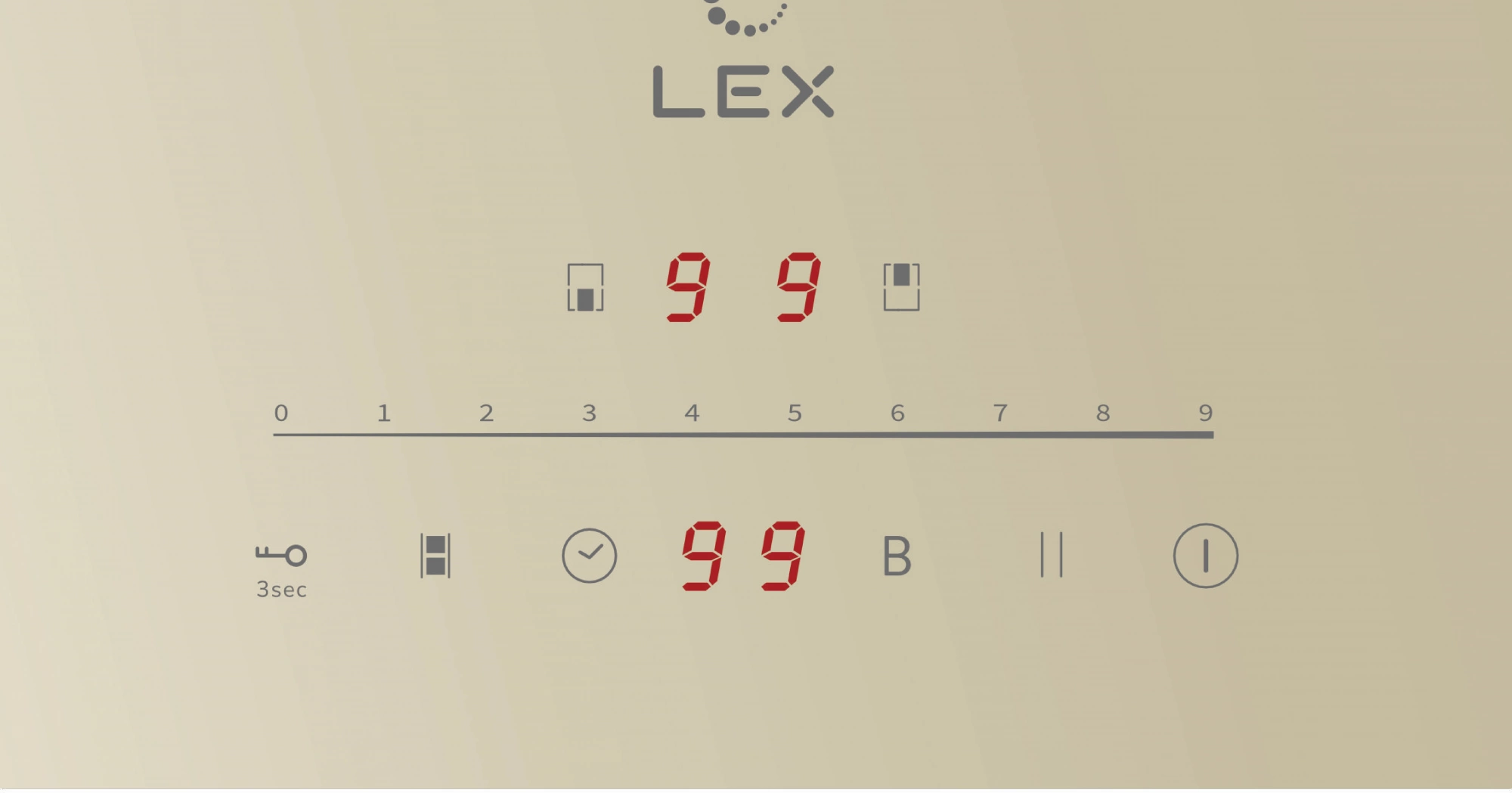 Индукционная варочная поверхность Lex EVI 321A IV слоновая кость