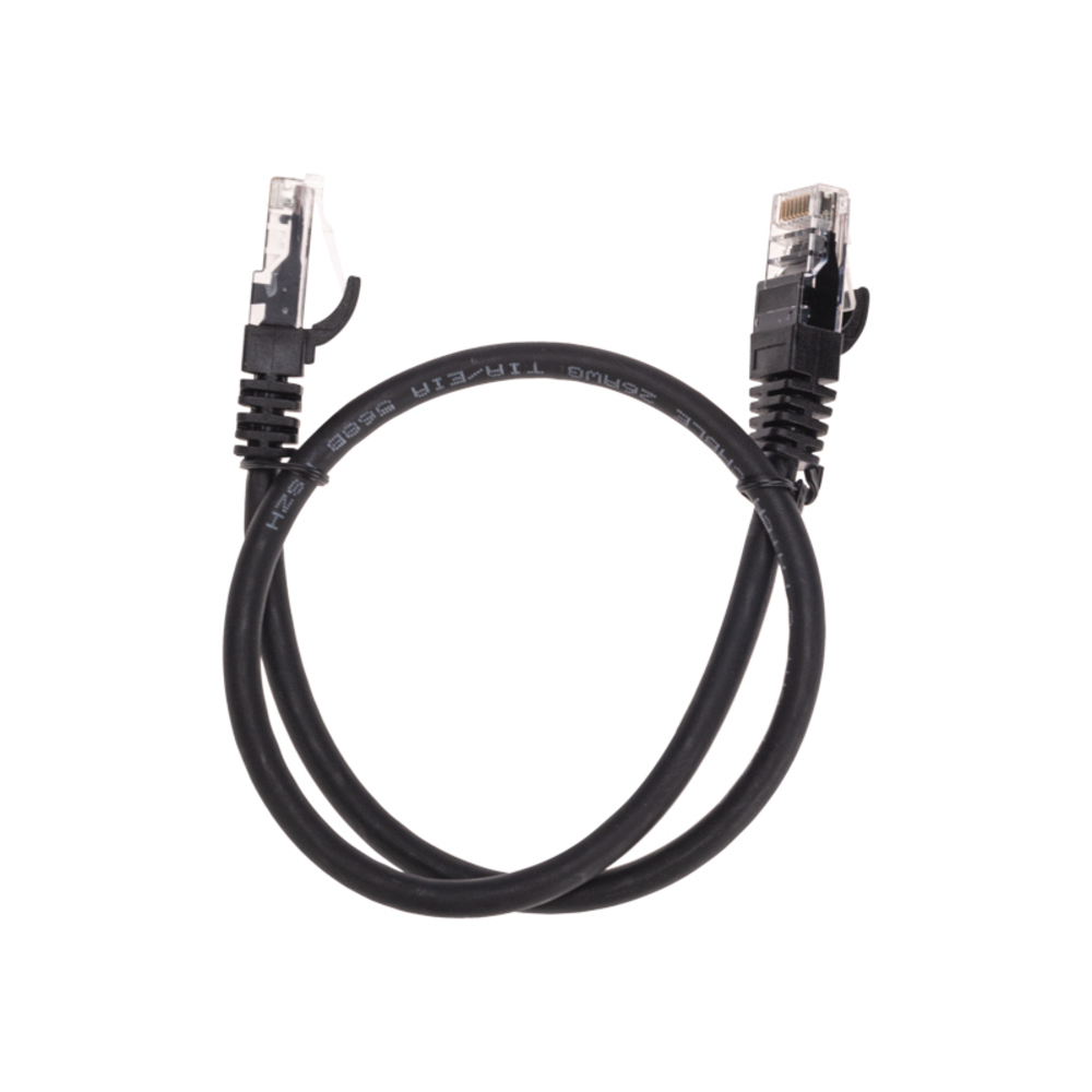 02-0292-05 - Патч-корд U/UTP, CAT 6, RJ45-RJ45, 26AWG, LSZH, черный, 0,5м, Rexant