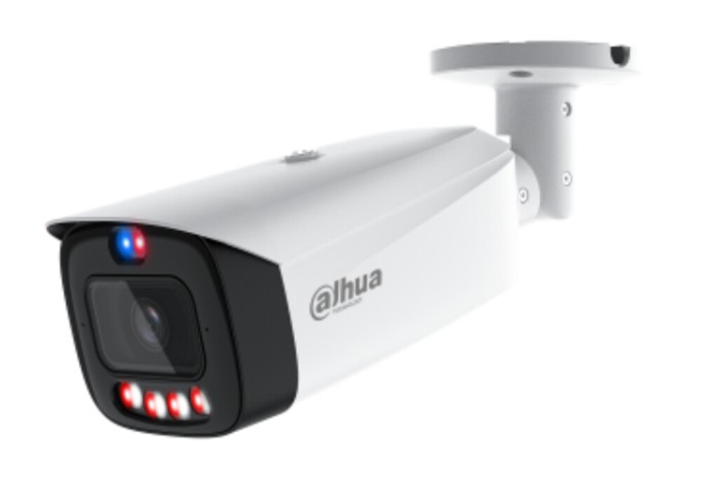 DH-IPC-HFW3449T1P-AS-PV-0280B-PRO - 4 Mп уличная IP-видеокамера WizColor с ИИ и активным сдерживанием.