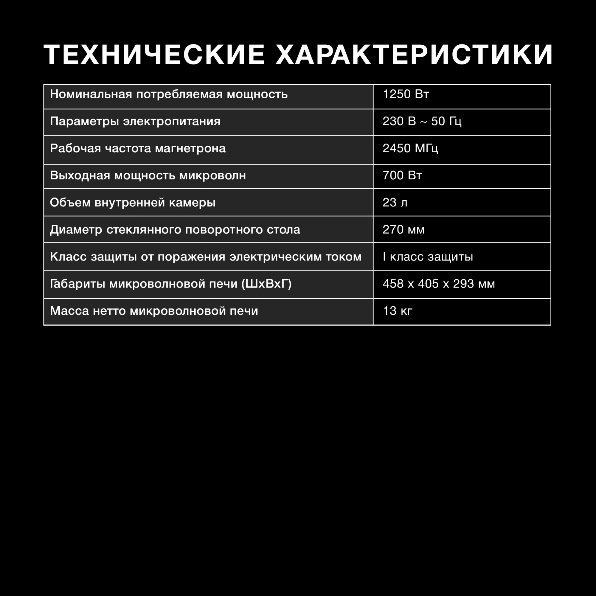 Микроволновая Печь Hyundai HYM-D3010 23л. 800Вт черный