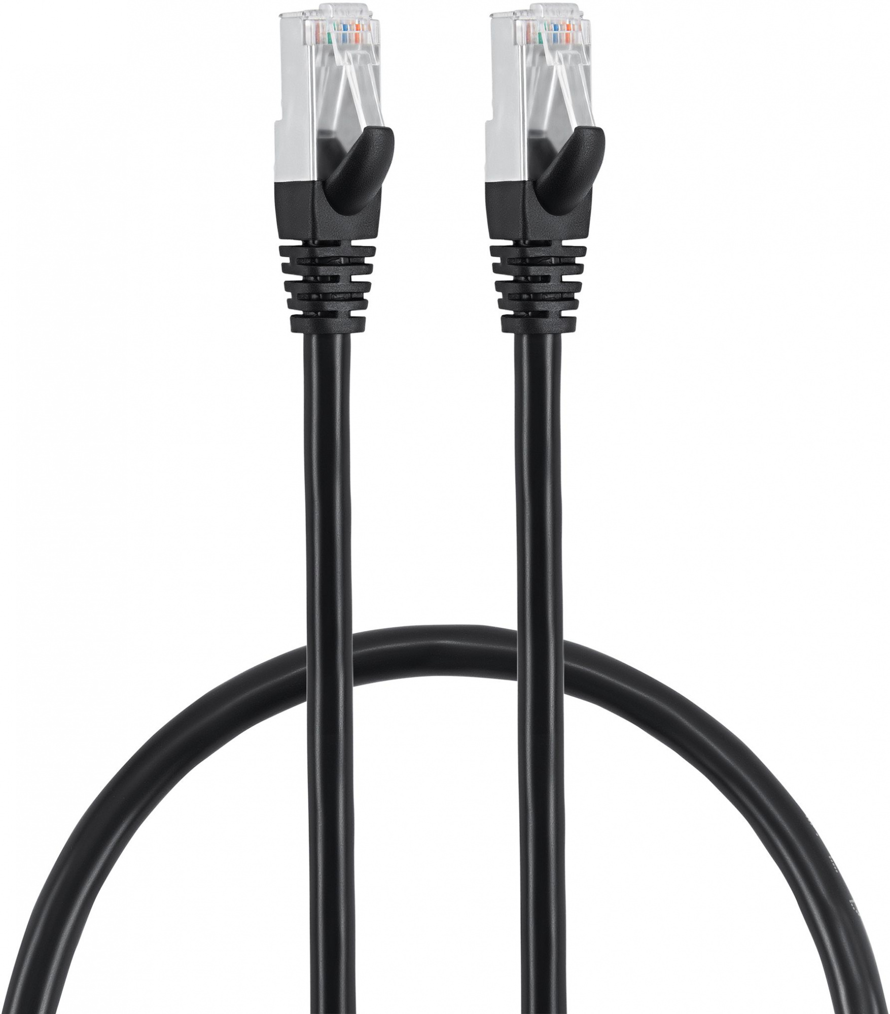 Патч-корд Buro BU-7-0.5M STP 4 пары cat.7 CCA molded 0.5м черный RJ-45 (m)-RJ-45 (m)