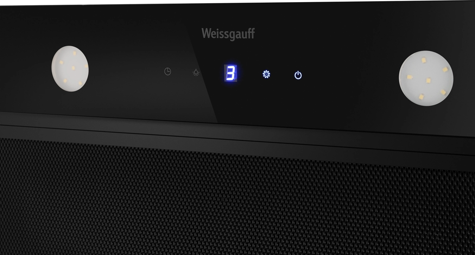 Вытяжка встраиваемая Weissgauff Dubhe 600 Touch черный управление: кнопочное (1 мотор)