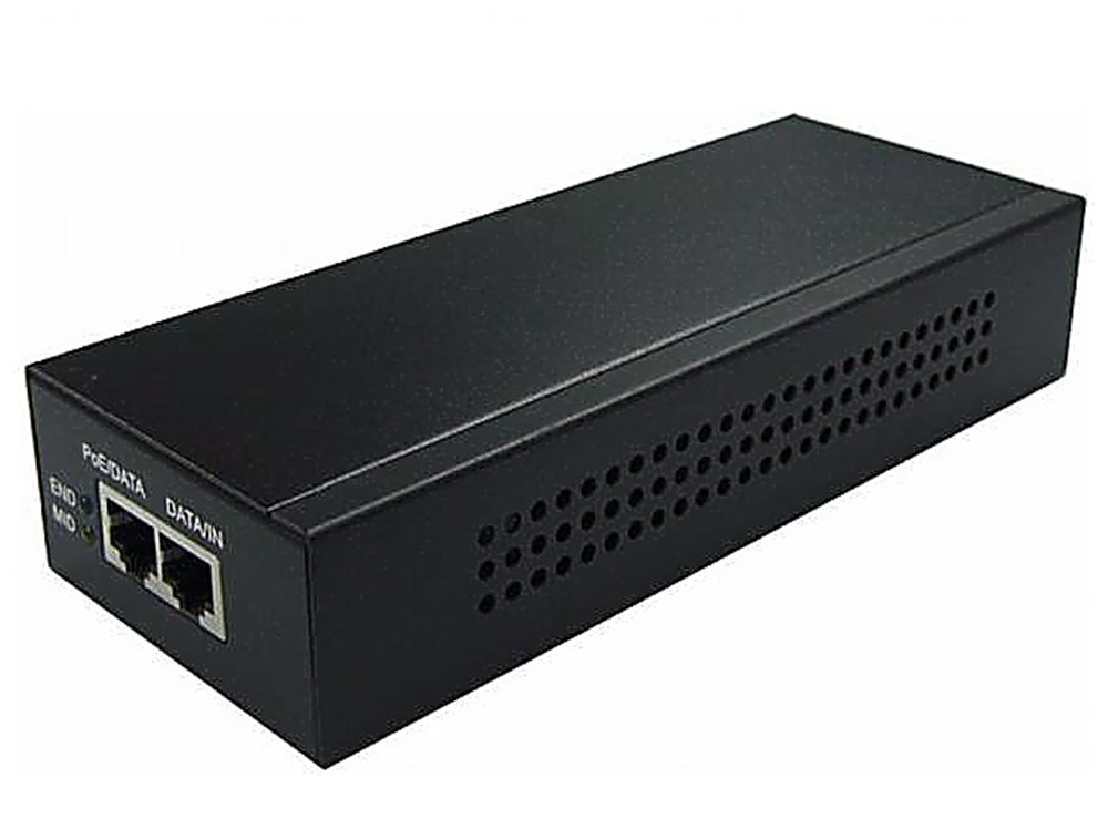 30Вт PoE-инжектор LAS30-57CN-RJ45 (со шнуром питания), 30W 1 RJ45 интерфейс 1000M. Подходит для DS-2DE5/4xxx-AE/-AE3