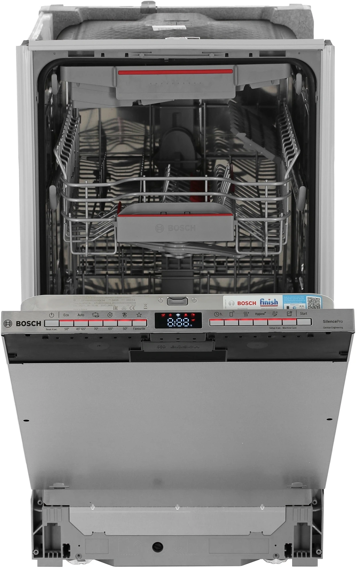 Посудомоечная машина встраив. Bosch SPV4HMX65Q узкая инвертер