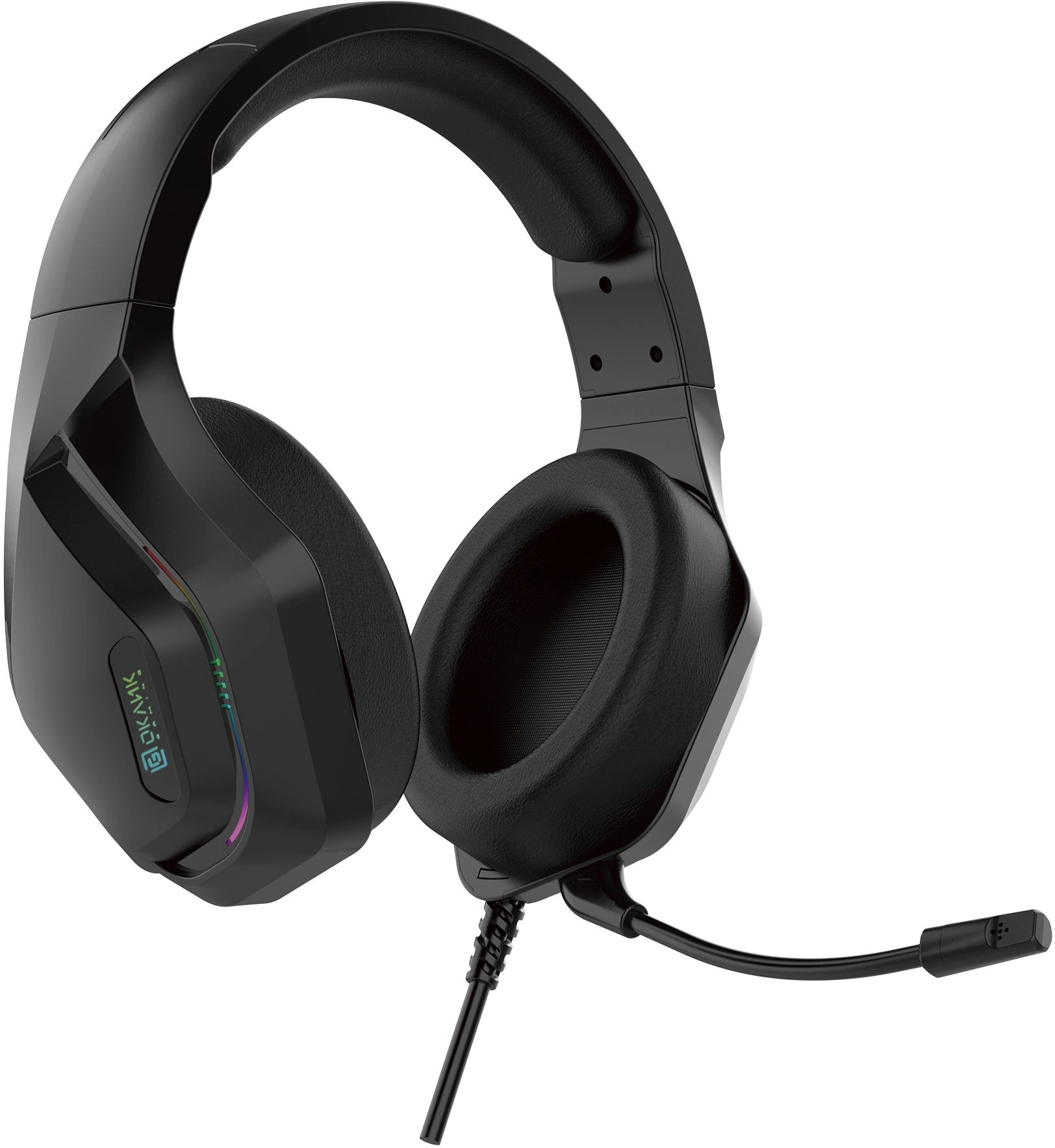 Наушники с микрофоном Оклик HS-L600G черный 2.2м мониторные USB оголовье (1939588)