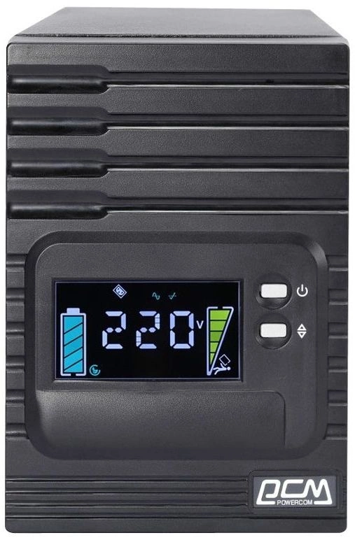 Источник бесперебойного питания Powercom Smart King Pro+ SPT-1000-II LCD 800Вт 1000ВА черный