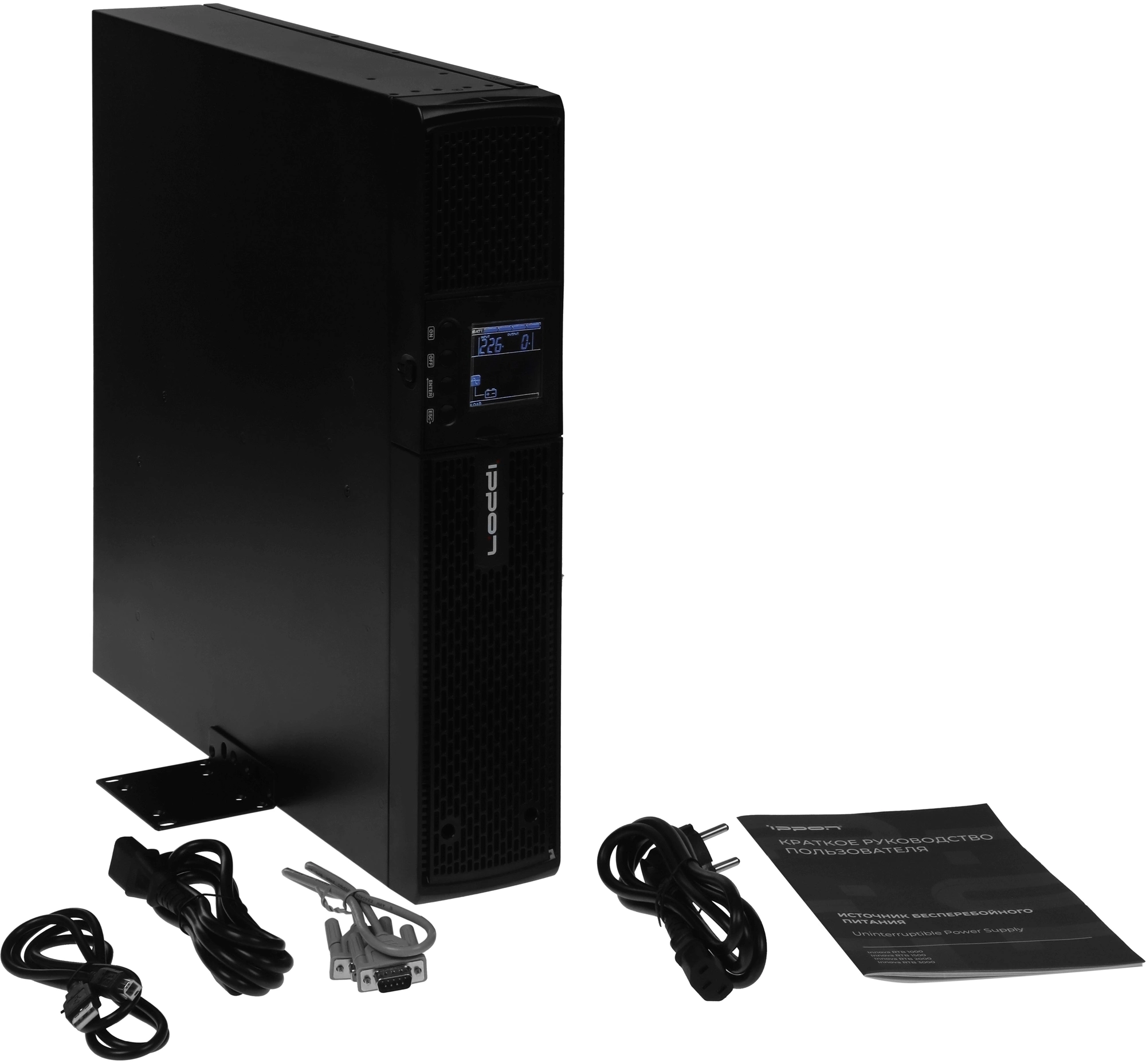 Источник бесперебойного питания Ippon Innova RTB 1000 900Вт 1000ВА черный