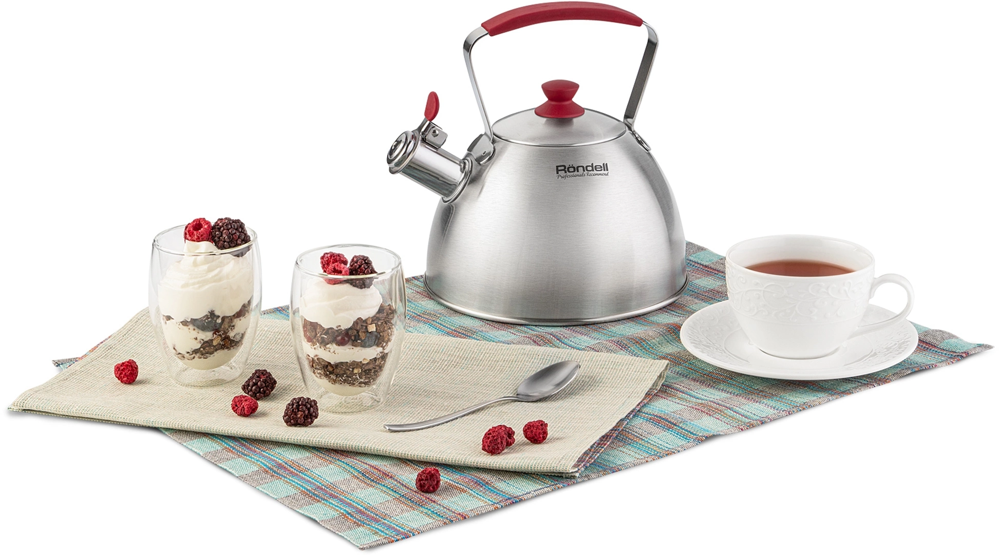 Чайник металлический Rondell Savvy RDS-1826 2.5л. стальной