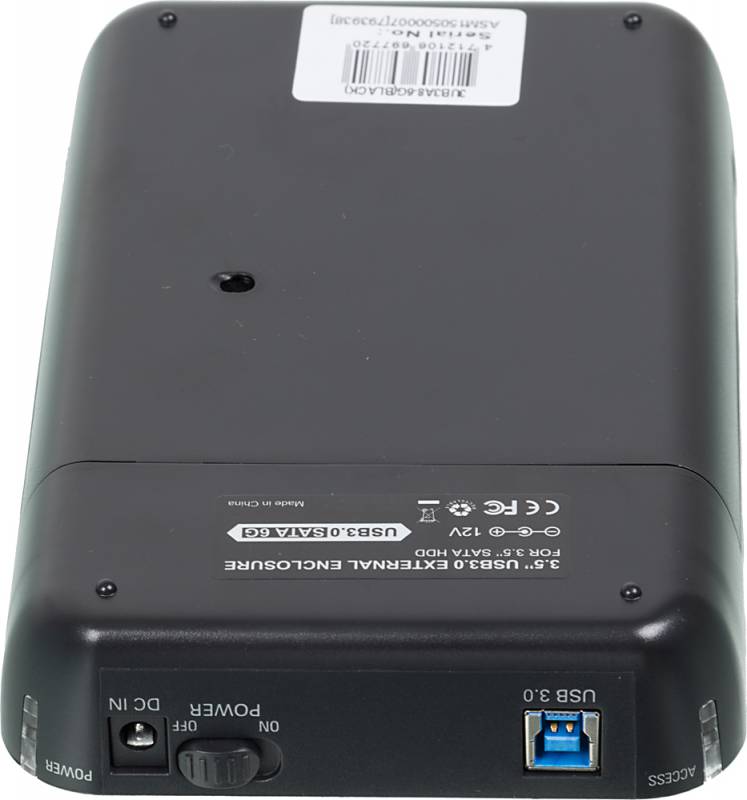Внешний корпус для HDD AgeStar 3UB3A8-6G SATA II пластик черный 3.5"