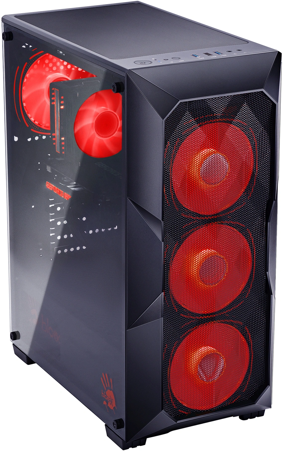 ПК Bloody BD-PC RB55C1 MT Ryzen 5 5600X (3.7) 32Gb SSD1Tb RTX4060 8Gb Windows 11 Home GbitEth 500W черный (RUS) (2107186)