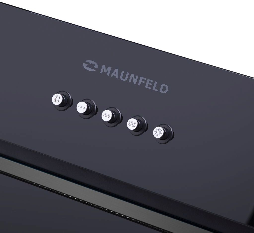 Вытяжка встраиваемая Maunfeld Trapeze 601GG черный управление: кнопочное (1 мотор)