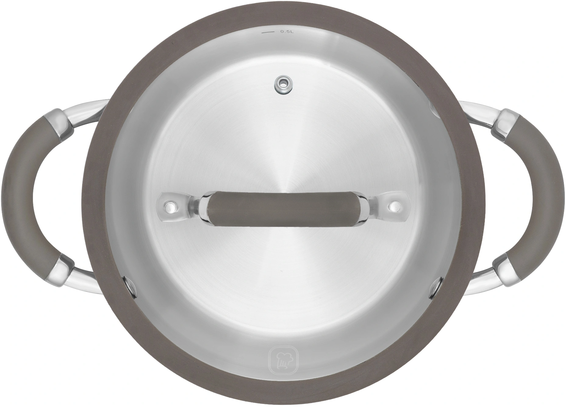 Кастрюля Rondell Balance RDS-755 5л. d=24см (с крышкой) стальной