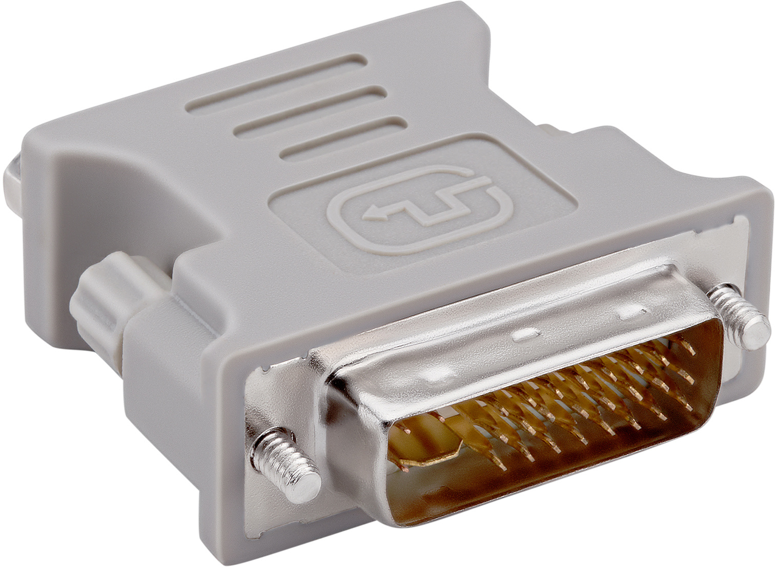 Адаптер Buro DVI-I(m) VGA (f) (BHP RET ADA_DVI-VGA) серый (блистер)