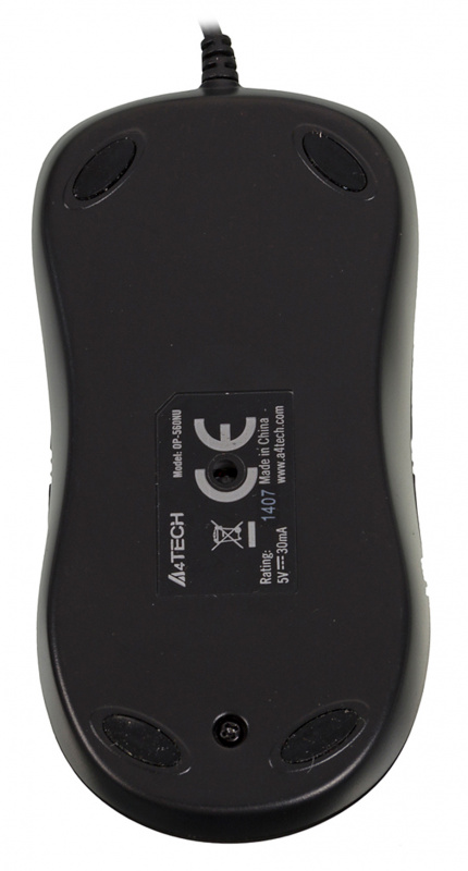 Мышь A4Tech OP-560NU черный оптическая 1200dpi USB 3but