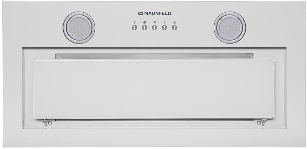 Вытяжка встраиваемая Maunfeld TRAPEZE 602IG белый управление: кнопочное (1 мотор)