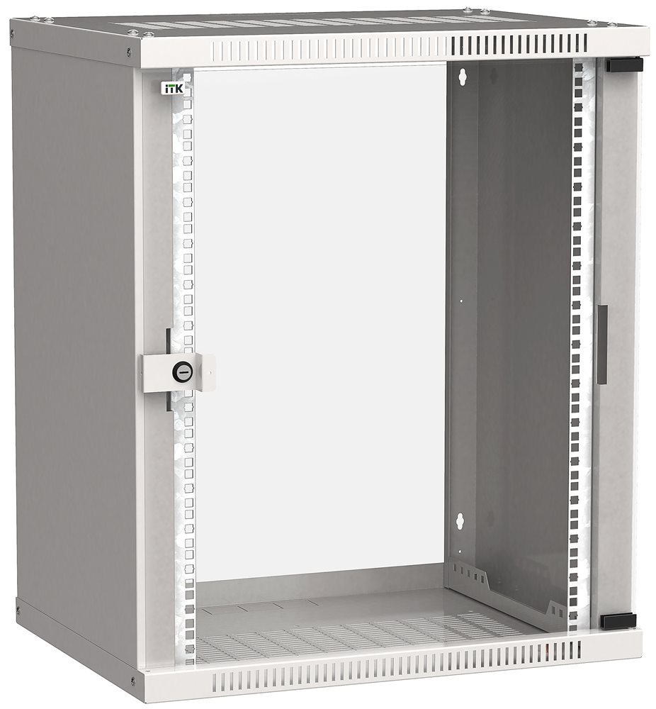 LWE3-15U64-GF - ITK Шкаф LINEA WE 15U 600x450мм дверь стекло серый