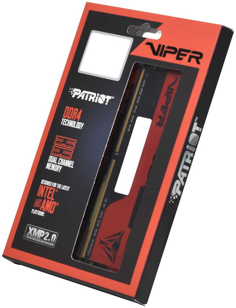 Память DDR4 2x16Gb 3200MHz Patriot PVE2432G320C8K Viper Elite II RTL Gaming PC4-25600 CL18 DIMM 288-pin 1.35В kit с радиатором Ret