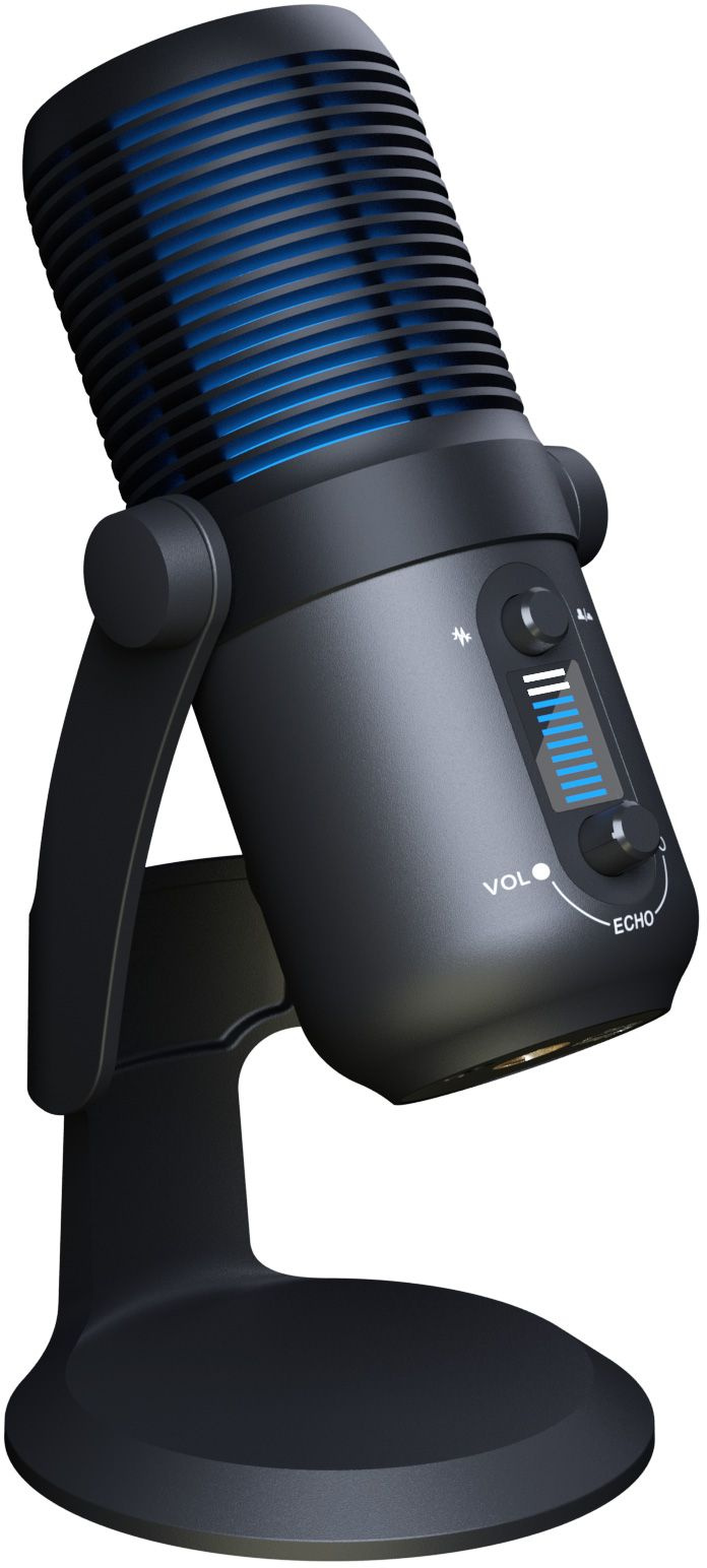 Микрофон проводной Оклик SM-400G 2м черный