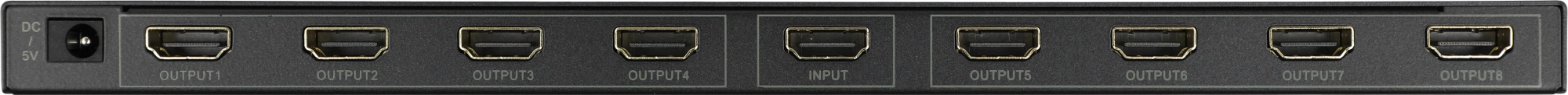 Сплиттер аудио-видео Premier 5-872-8V2 HDMI (f)/8xHDMI (f) черный