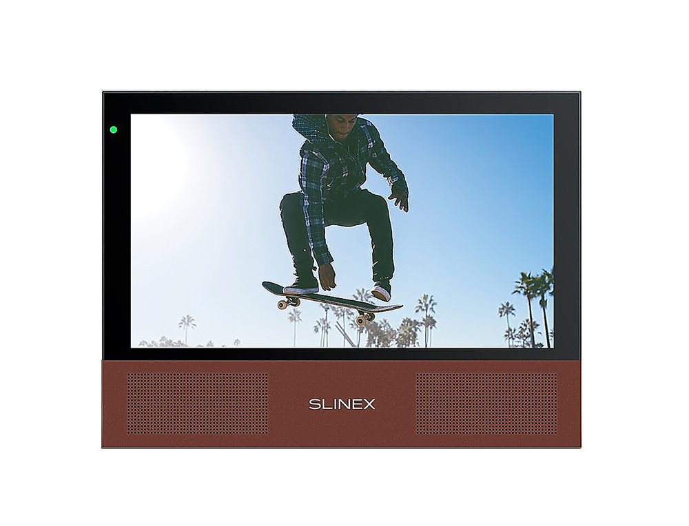 Sonik 7 Black+Pink Gold - Цветной, настенный, 7" сенсорный IPS TFT LCD дисплей 16:9, разрешение экрана 1024х600. Подключение 2-х панелей и 2-х камер любого из стандартов: AHD/CVBS/TVI/CVI.