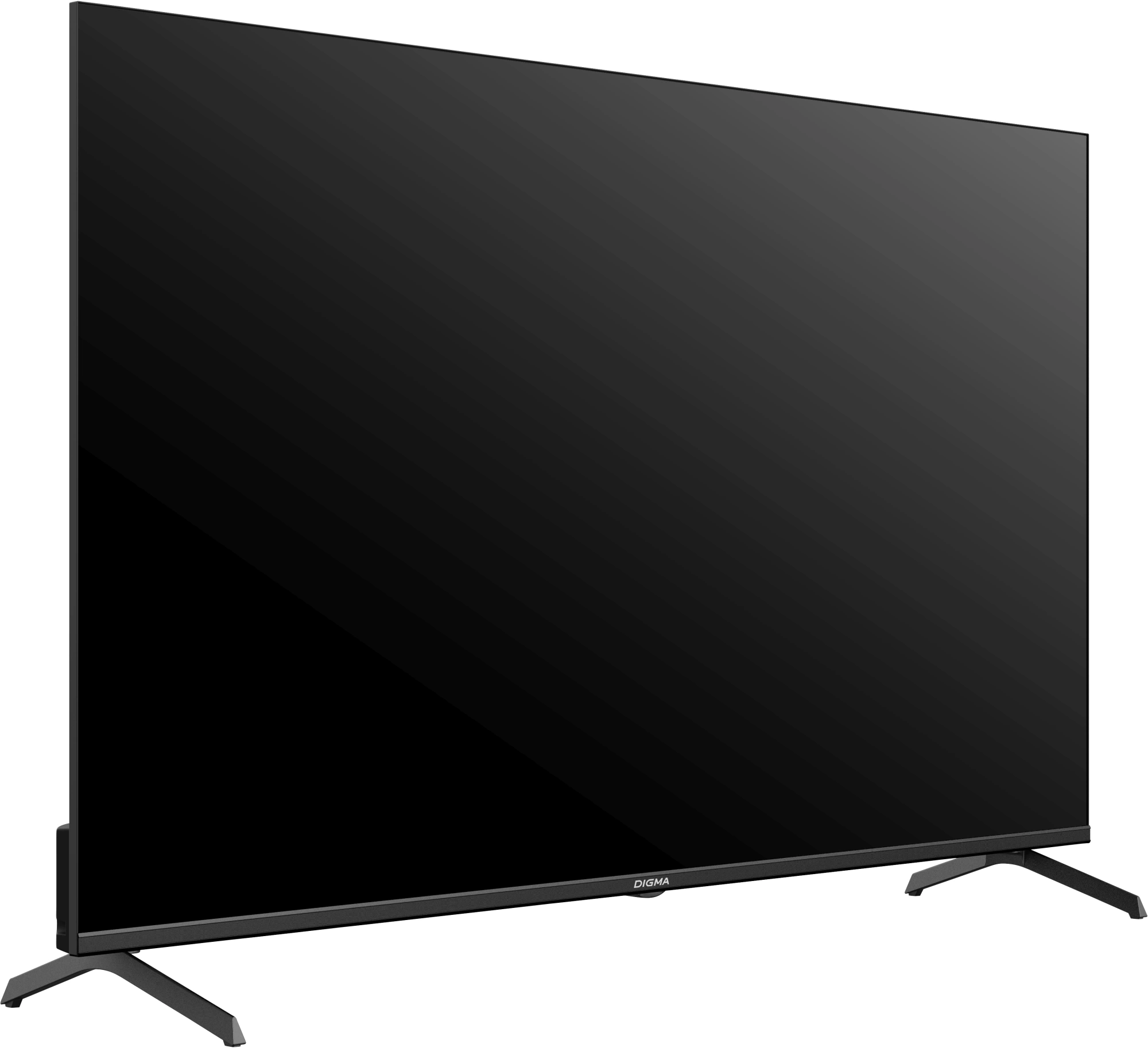 Телевизор QLED Digma 50" DM-LED50UQB31 Google TV Frameless Metal черный/черный 4K Ultra HD 60Hz MEMC DVB-T DVB-T2 DVB-C DVB-S DVB-S2 USB WiFi Smart TV