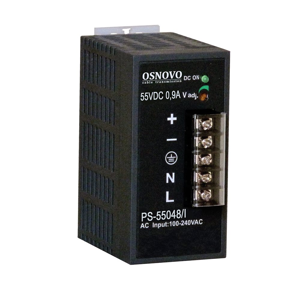 PS-55048/I - Промышленный блок питания. DC55V, 0,9A (48W). Диапазон входных напряжений: AC100-240V