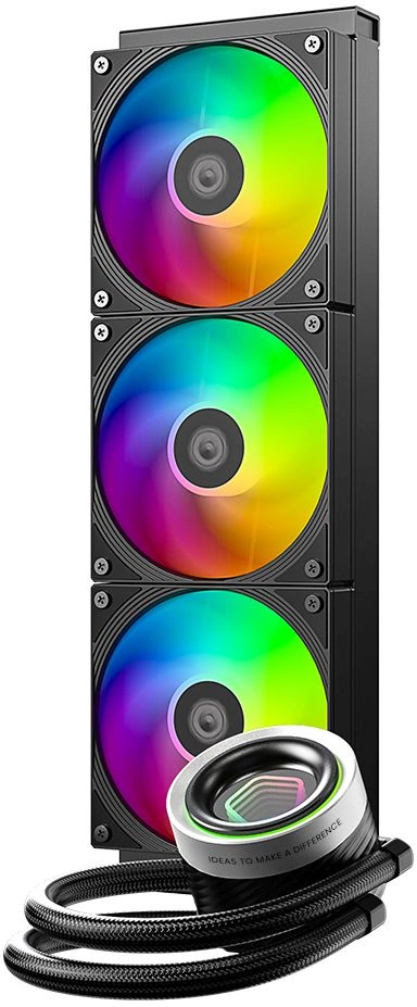 Система водяного охлаждения ID-Cooling FX360 Inf ARGB Soc-AM5/AM4/1200/1700/1851 черный 4-pin 27.2dB Al 350W Ret