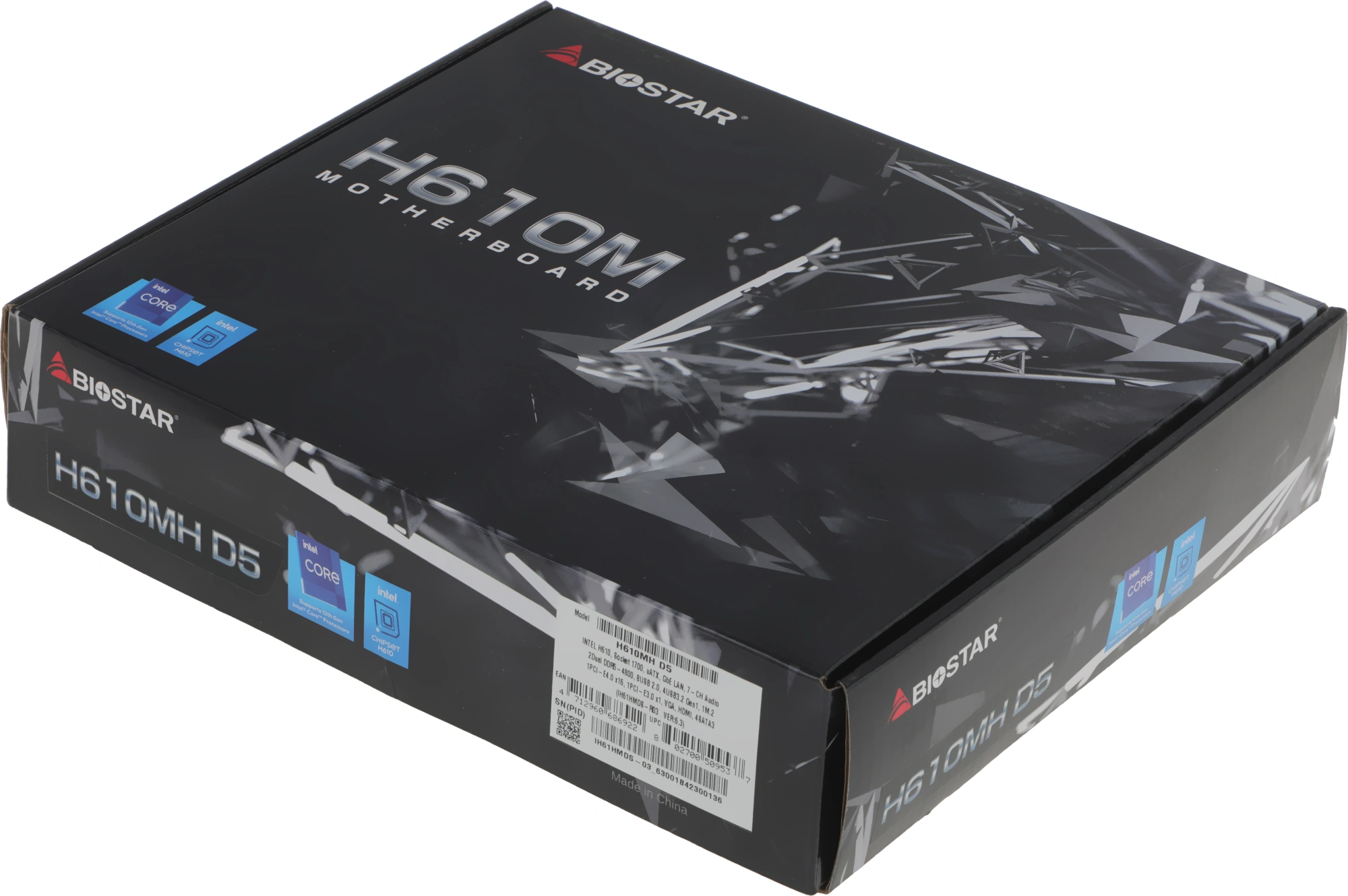Материнская плата Biostar H610MH D5 Soc-1700 Intel H610 2xDDR5 mATX AC`97 8ch(7.1) GbLAN+VGA+HDMI