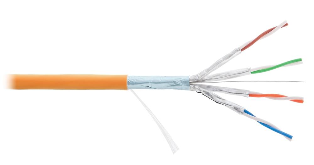 NMC 4355C-OR - Кабель NIKOMAX F/FTP, 4 пары, Кат.6a, 23 AWG, внутренний, нг(А)-HF, оранжевый, 500м