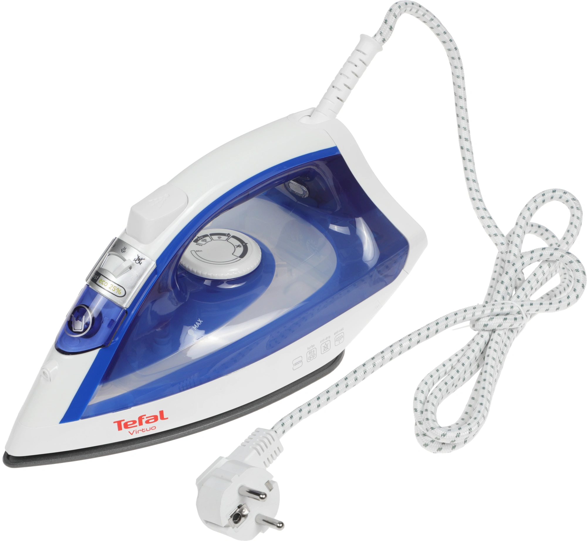 Утюг Tefal FV1711E0 1800Вт синий/белый