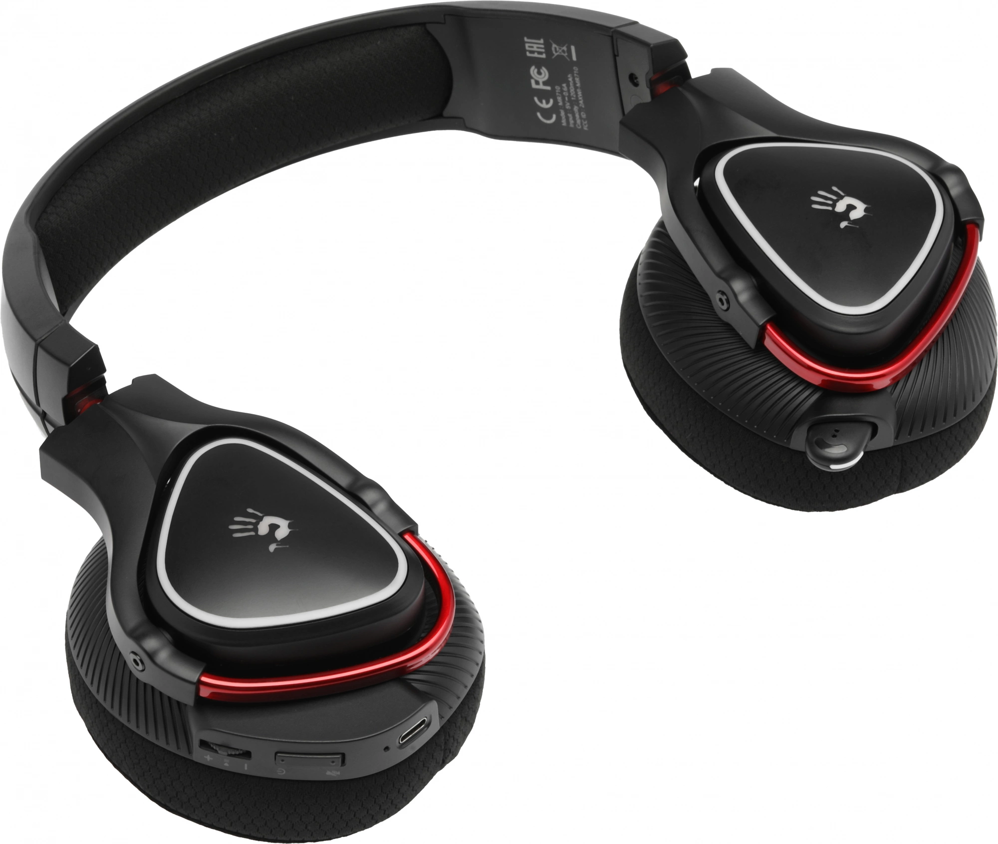 Наушники с микрофоном A4Tech Bloody MR710 черный 1.5м мониторные BT/Radio оголовье (MR710 BLACK)