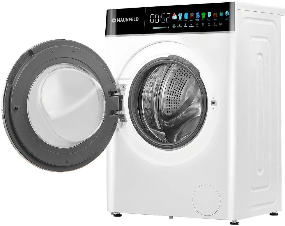 Стиральная машина Maunfeld MFWD1295WH05 класс: B загр.фронтальная макс.:9кг (с сушкой) белый инвертор